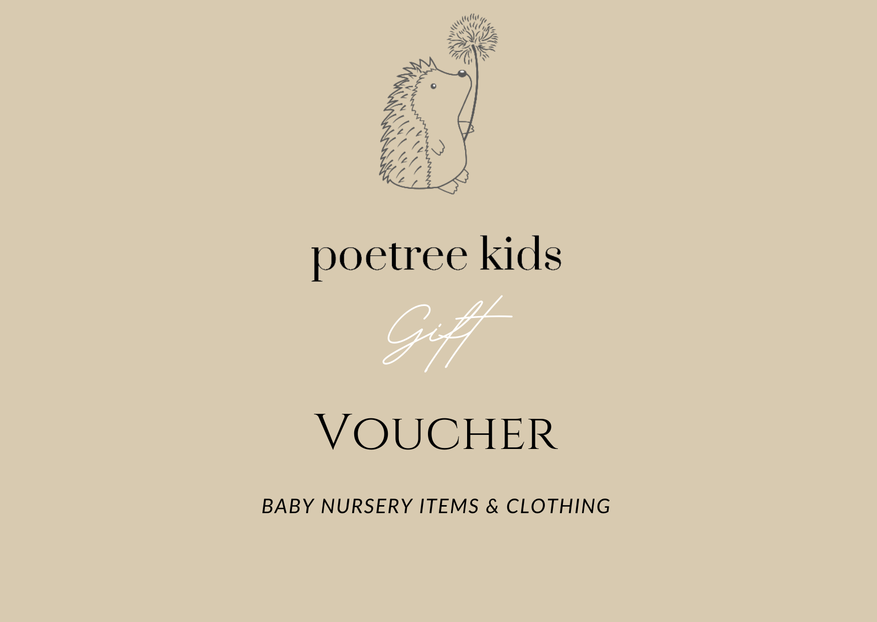 Poetree Kids Chèque cadeau € 100,-
