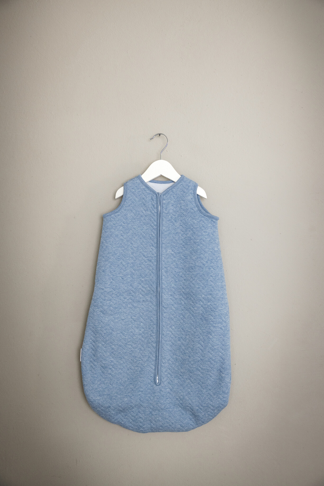 Sac de couchage bébé en jersey 70cm Chevron Denim Blue