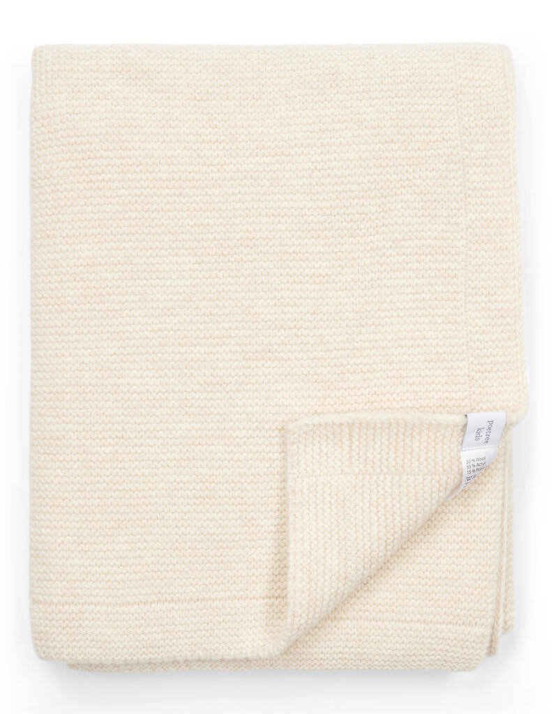 Antibes Wool Blend Crib blanket Light Sand