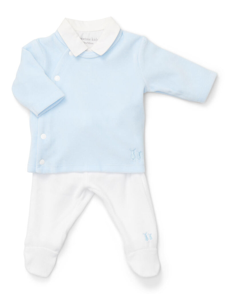 Poetree Kids Comfy Velours Baby Set Baby blue