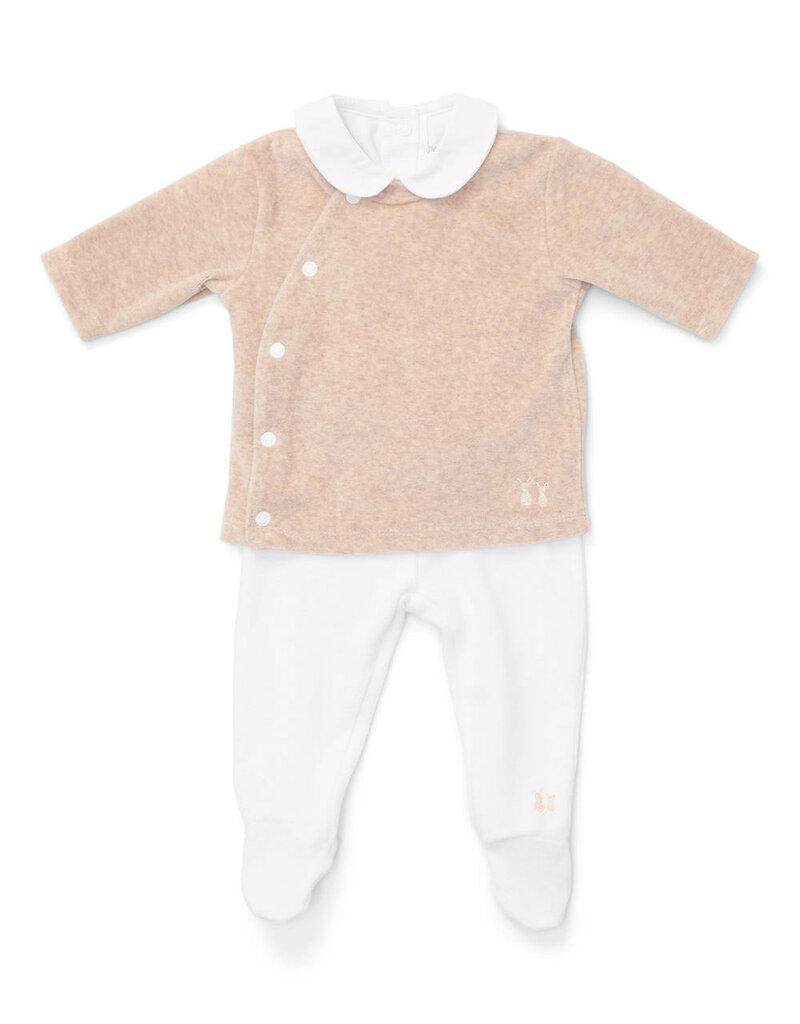 Poetree Kids Comfy Velours Baby Set Camel