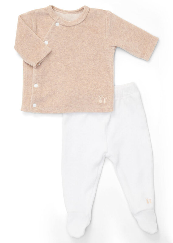 Poetree Kids Comfy Velours Baby Set Camel