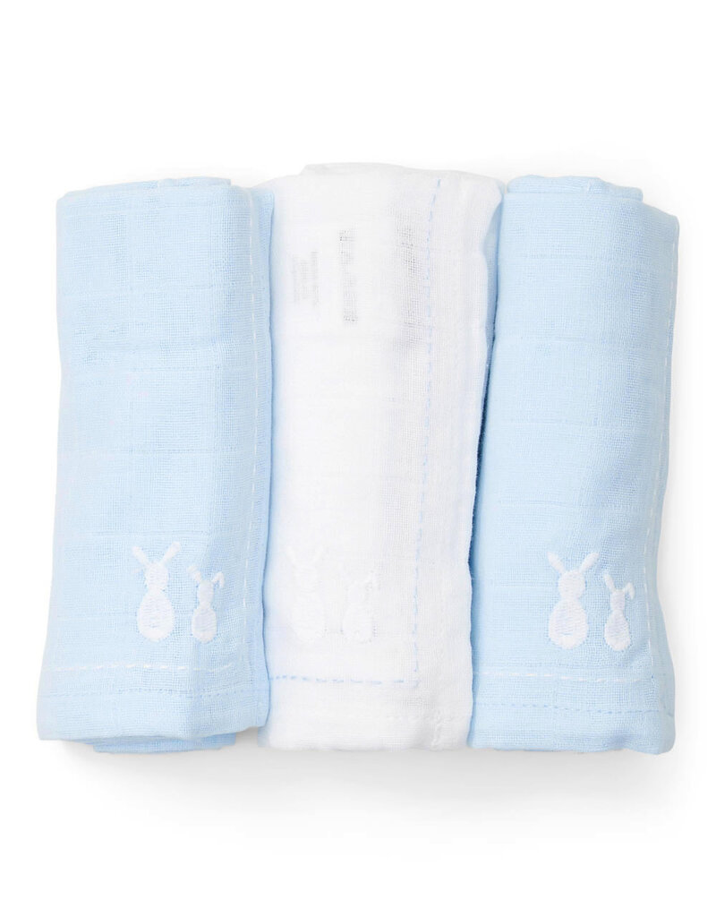 Linges en coton Light Blue & White