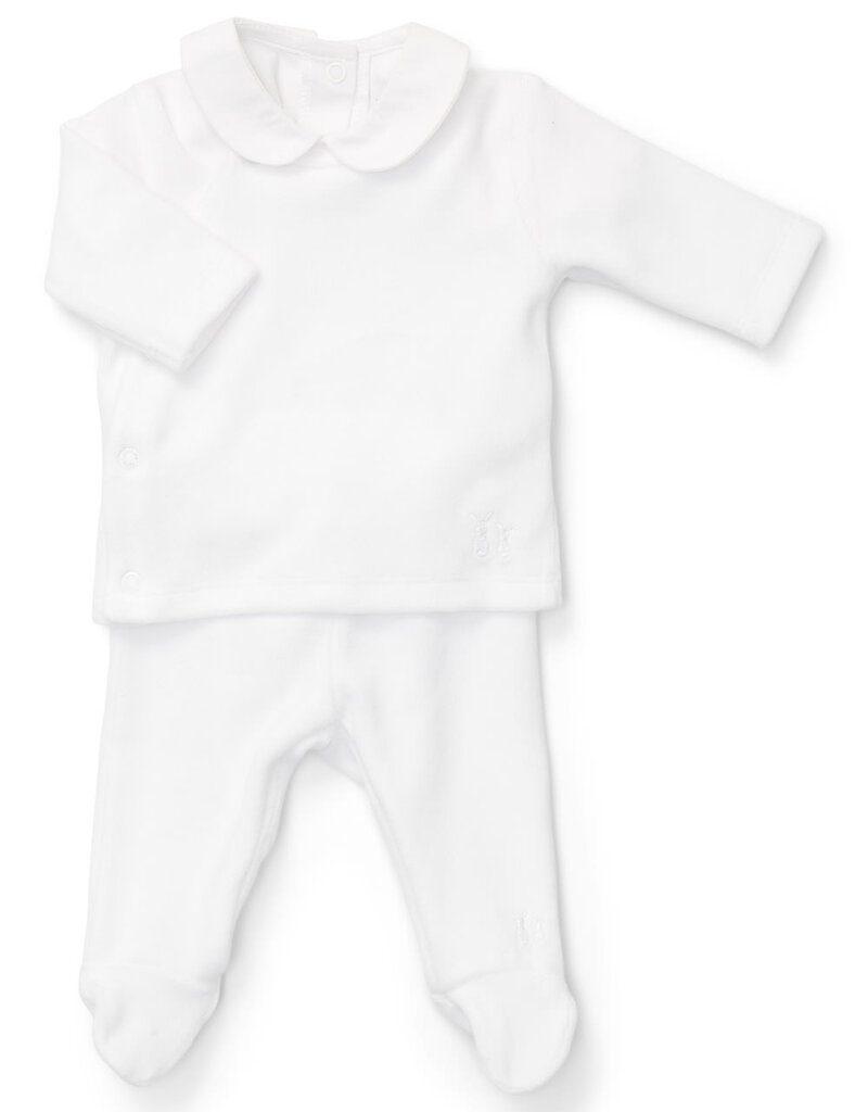 Poetree Kids Comfy Velours Baby Set White