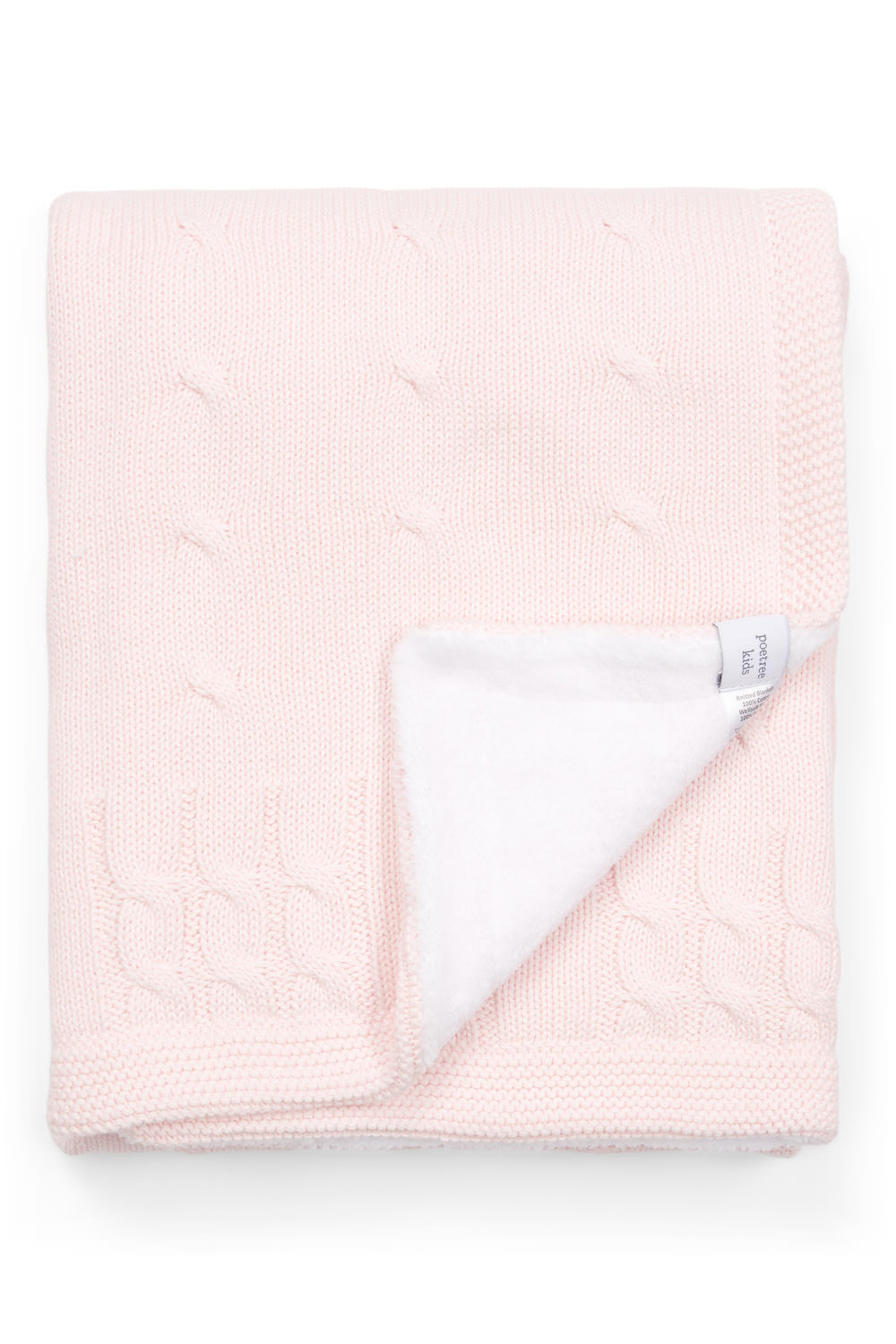 Wiegdeken gevoerd 80x100cm Chamonix Pink