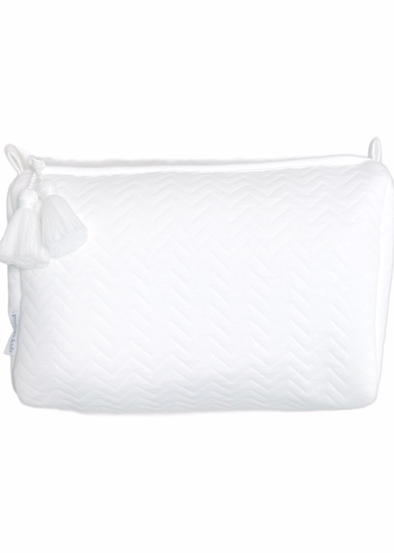 Toiletry bag Chevron White