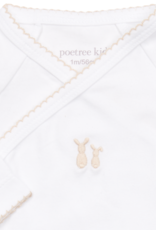 Poetree Kids Jules body/romper baby long sleeve wrap around Camel