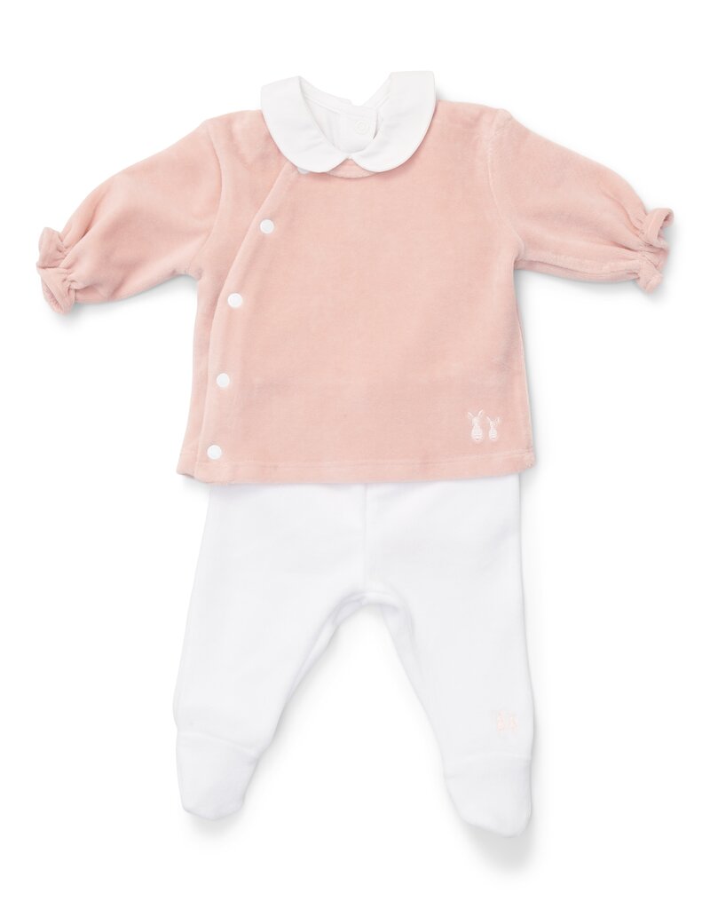 Poetree Kids Comfy Velours Baby Set Blush Pink