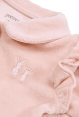 Babypakje Velours met Ruffles Blush pink