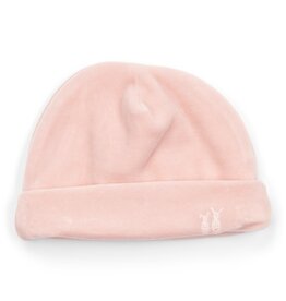 Bonnet bébé velours blush pink