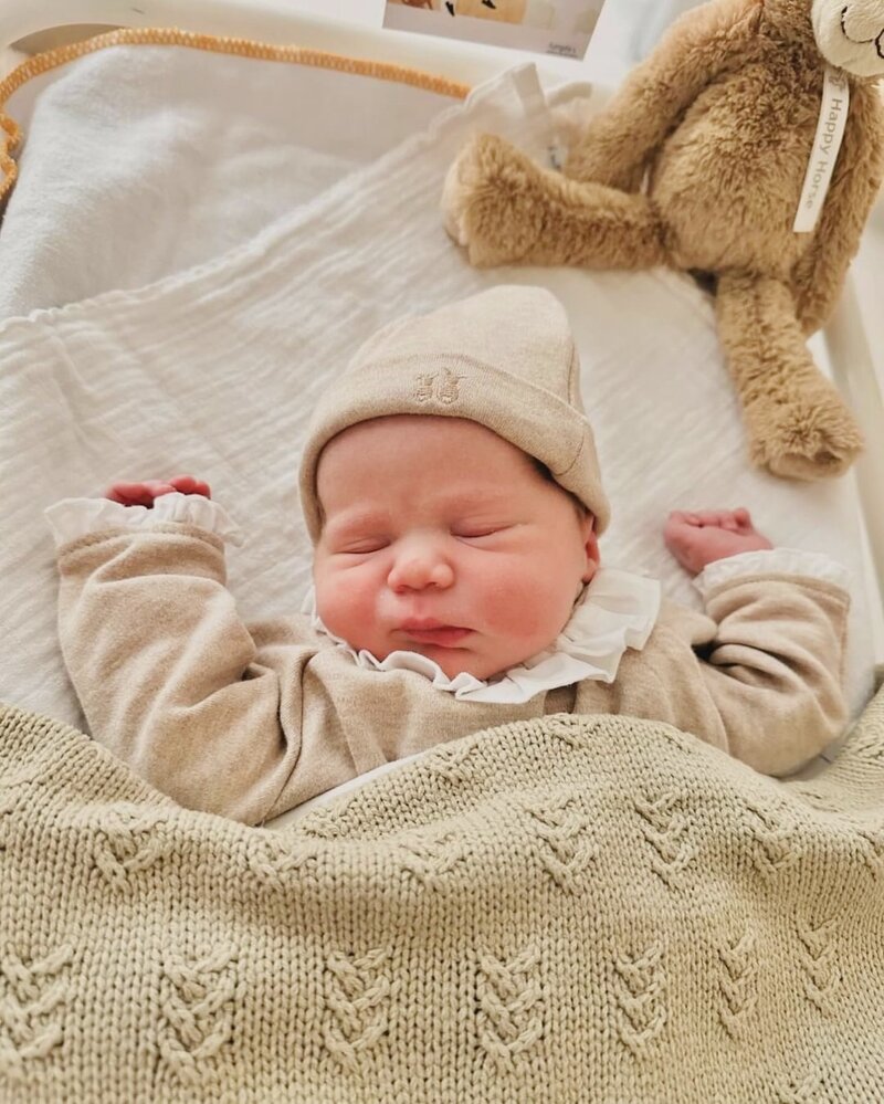 Bonnet de bébé Light Camel