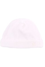 Velvet baby hat soft pink