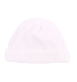 Velvet baby hat soft pink