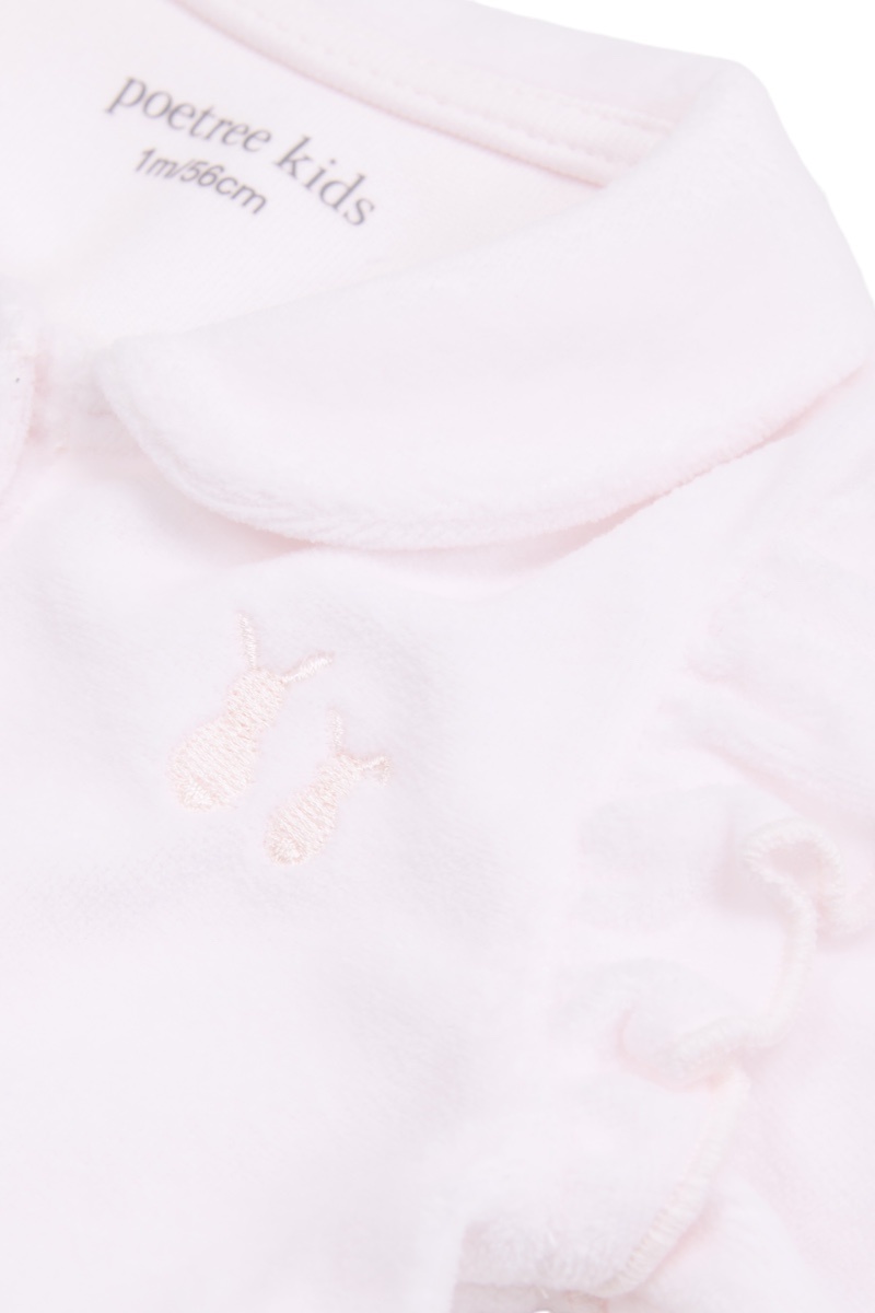 Dors Bien Velours à volants Rose tendre