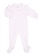 Velvet Baby suit with Ruffles Soft Pink