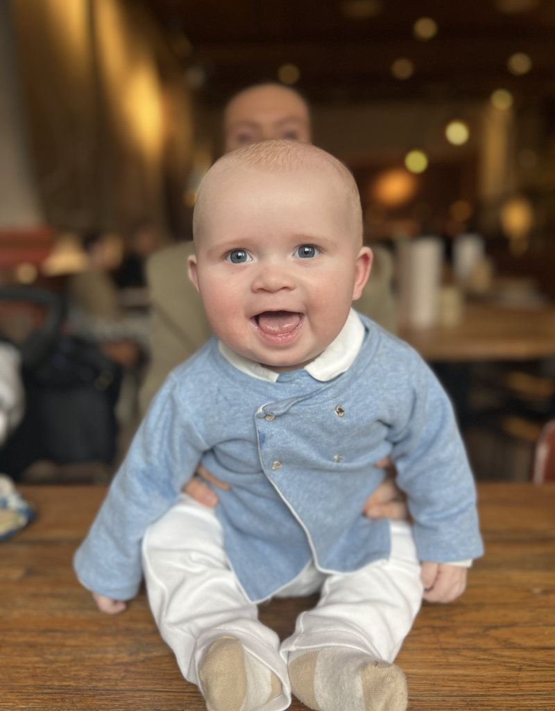 Baby vestje/jasje Denim Blue