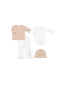 Geschenkset new born Comfy-set Camel