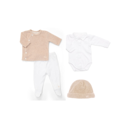 Geschenkset new born Comfy-set Camel