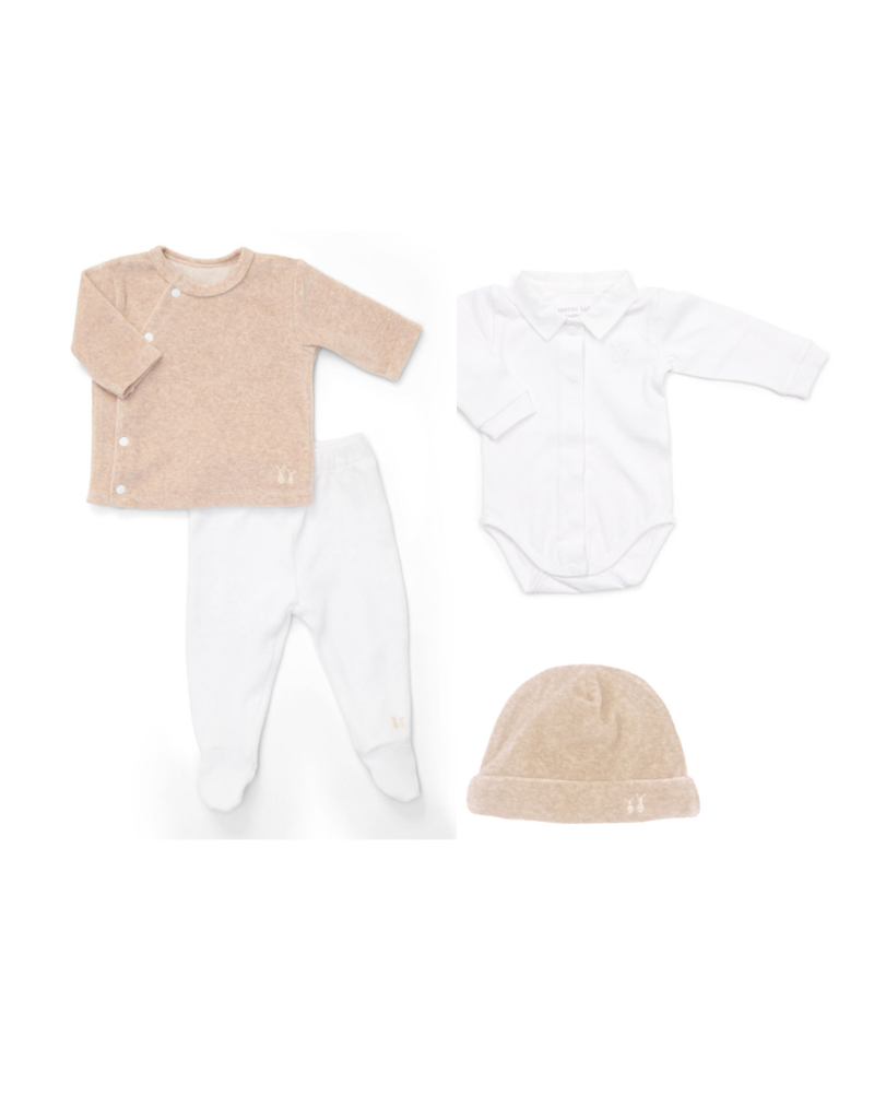 Gift set new born Comfy-set Camel