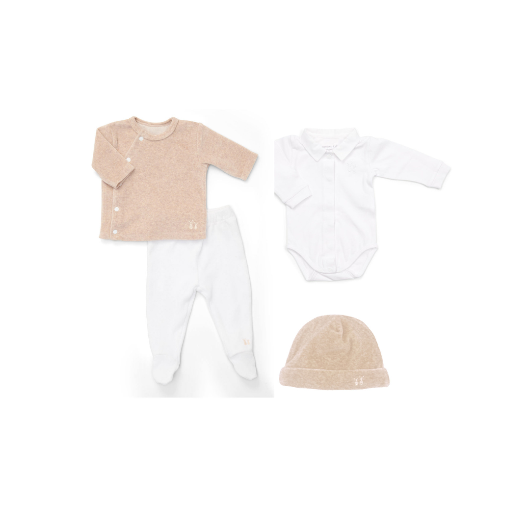 Geschenkset new born Comfy-set Camel