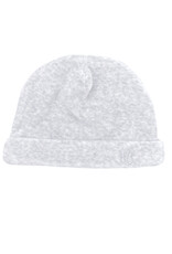 Velvet baby hat grey melange