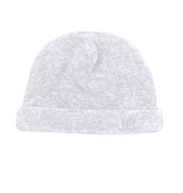 Velvet baby hat grey melange