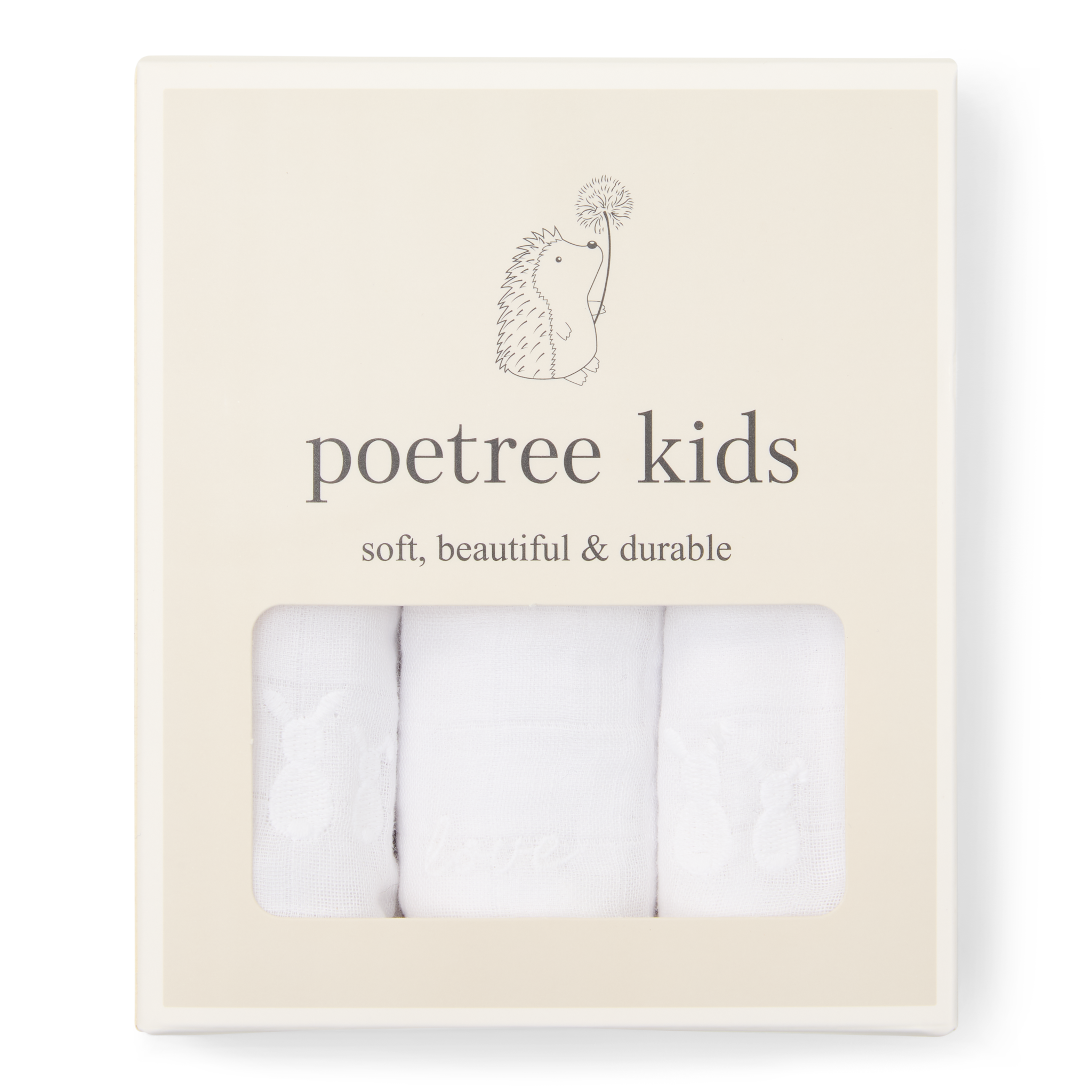 Set of 3 hydrophilic cloths  White