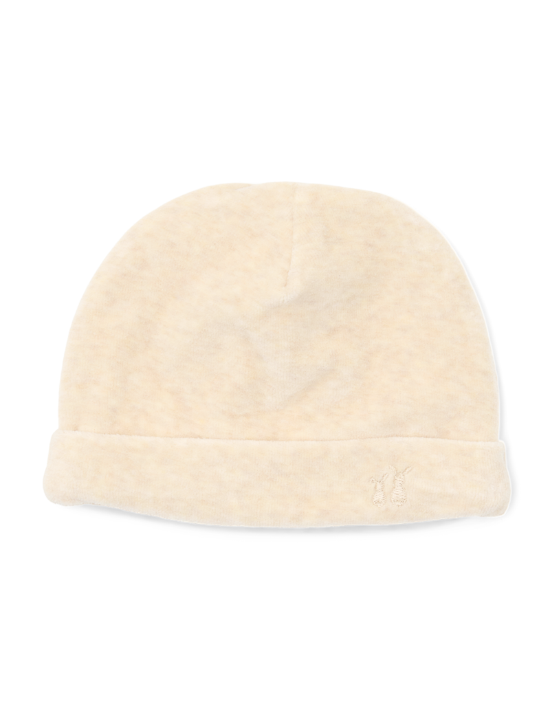 Velours baby hat Sand