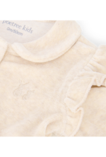 Baby suit velvet Sand with ruffles