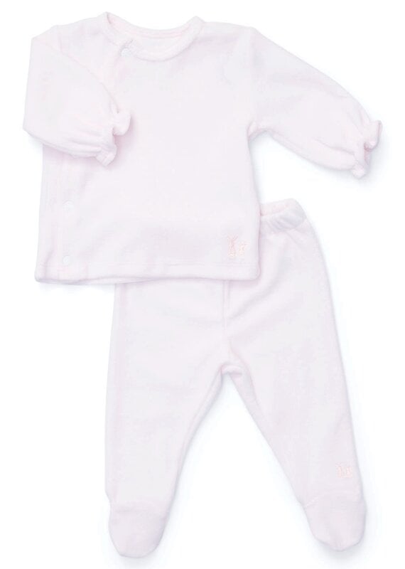 Poetree Kids Comfy Velours Baby Set Soft Pink