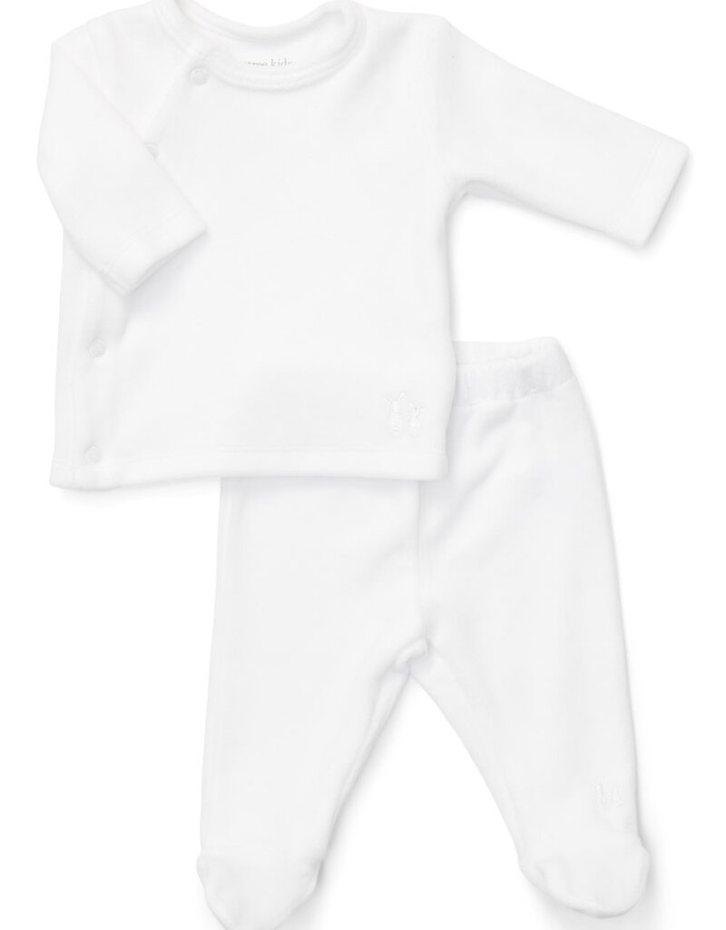 Poetree Kids Comfy Velours Baby Set White