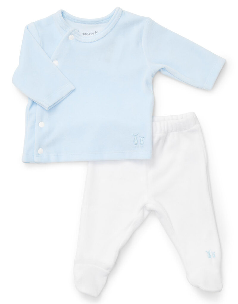 Poetree Kids Comfy Velours Baby Set Baby blue