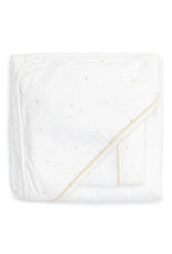 Hooded towel & washcloth Étoile Sand