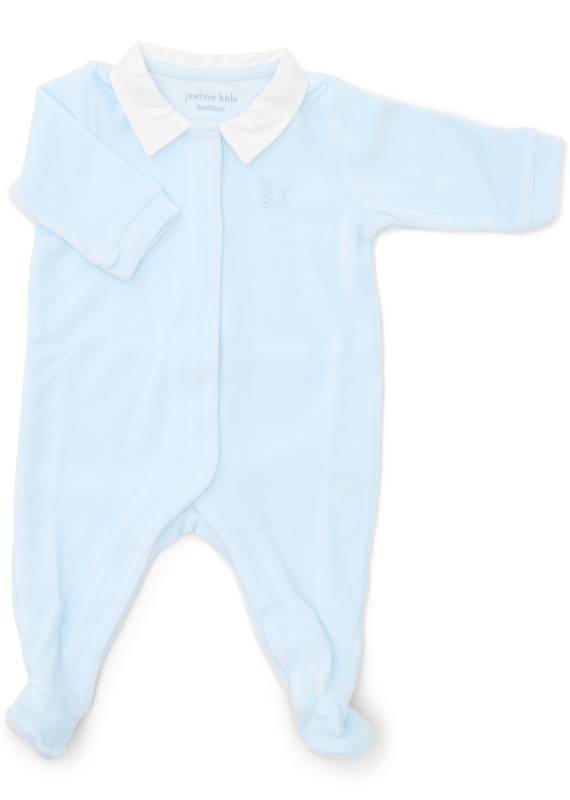 Babypakje Velours Baby Blauw