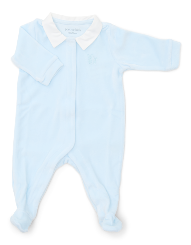 Babypakje Velours Baby Blauw