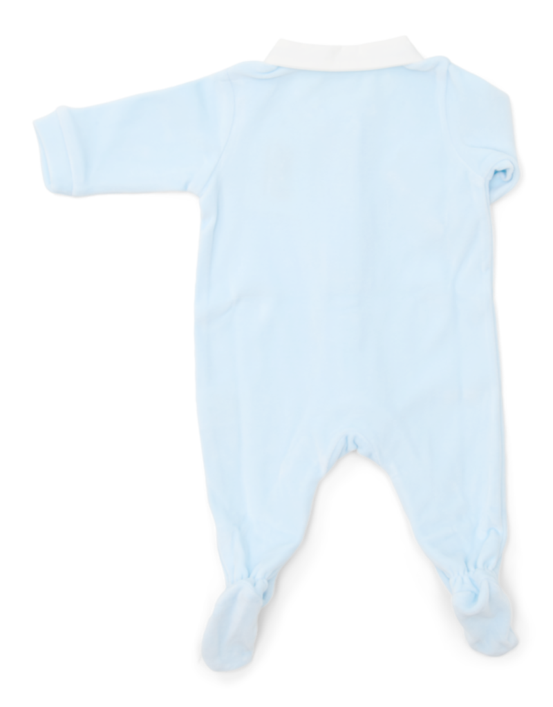 Velvet Baby suit Baby Blue