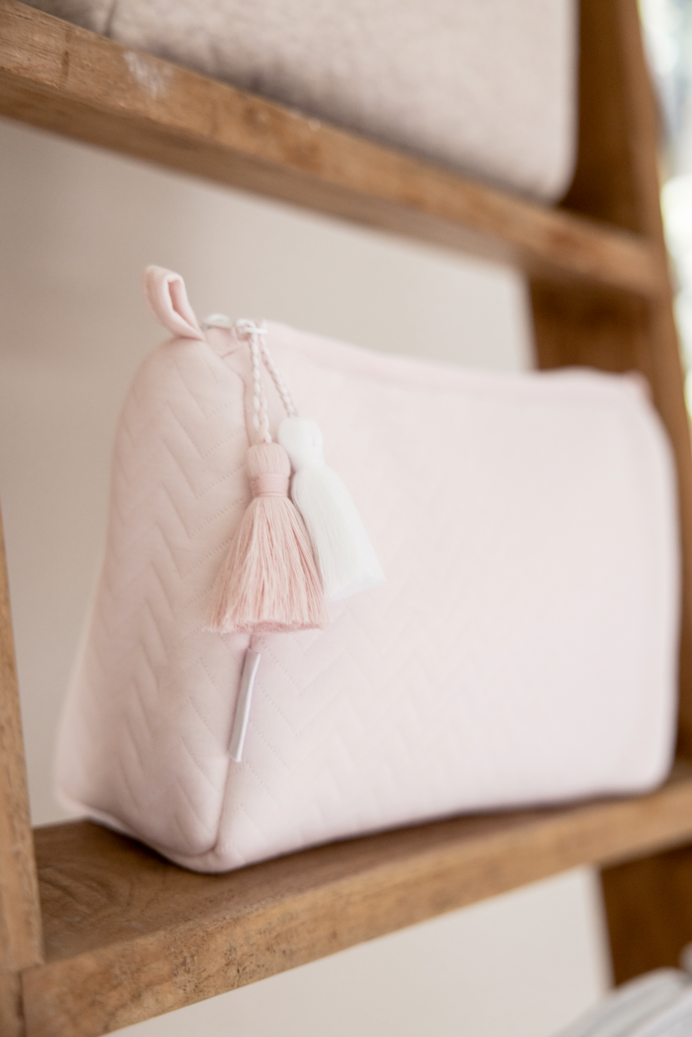 Toilettas Chevron Light Pink