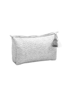 Toiletry bag Chevron Light Grey Melange