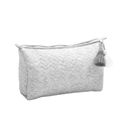 Toiletry bag Chevron Light Grey Melange