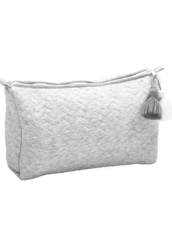 Toiletry bag Chevron Light Grey Melange