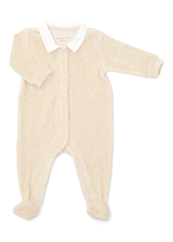 Babypakje velours Sand