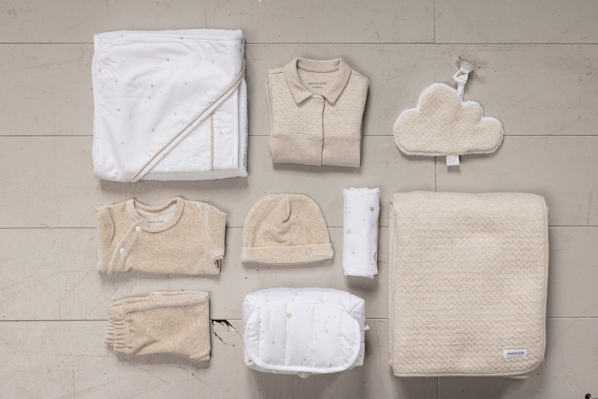 Poetree Kids  Hydrophilic cloths Moons & Stars