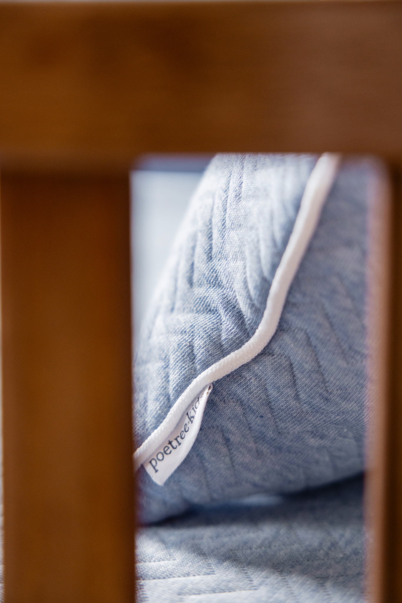 decoration Pillow Chevron Denim Blue