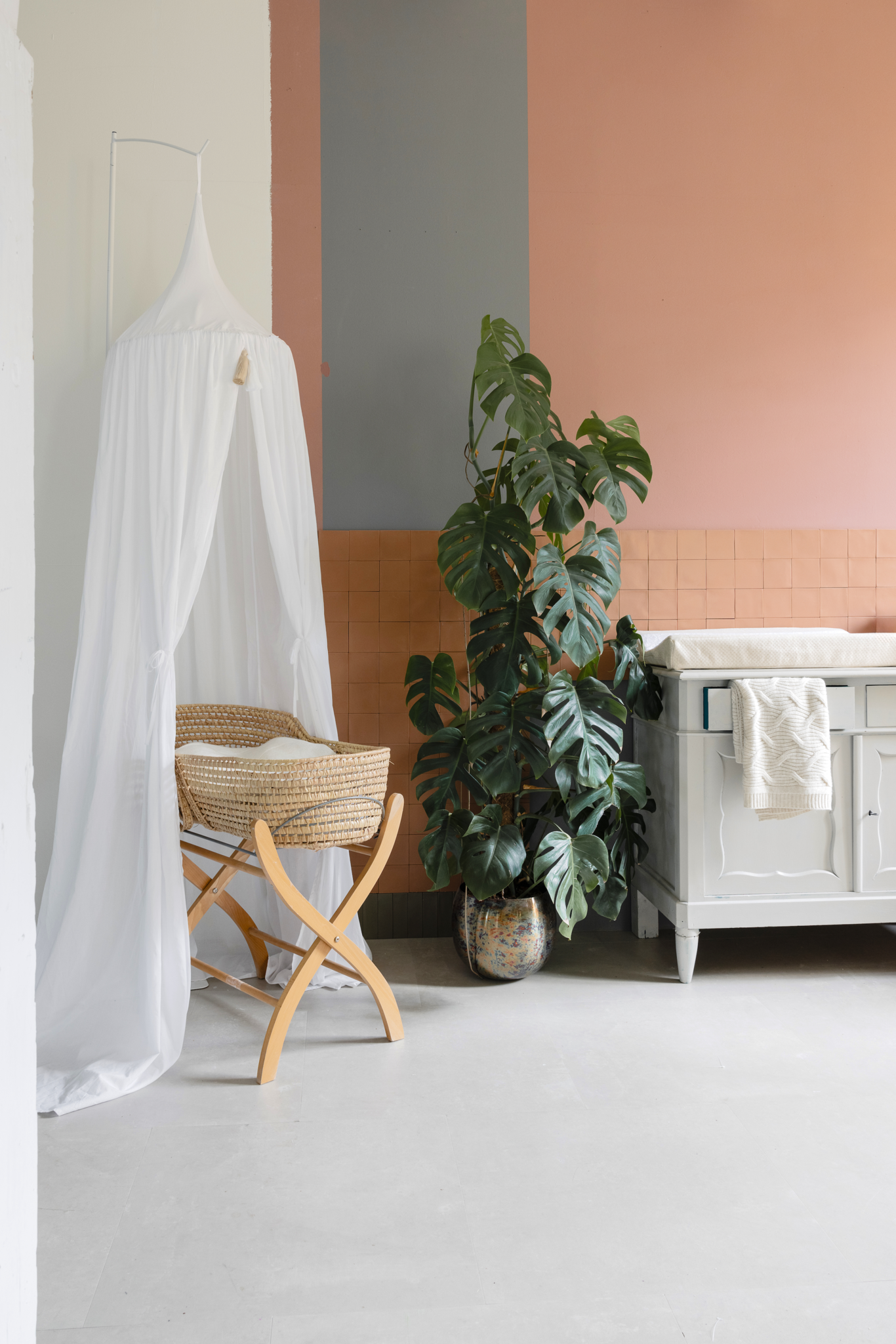 Laurel Wool Blend Crib blanket Light Sand