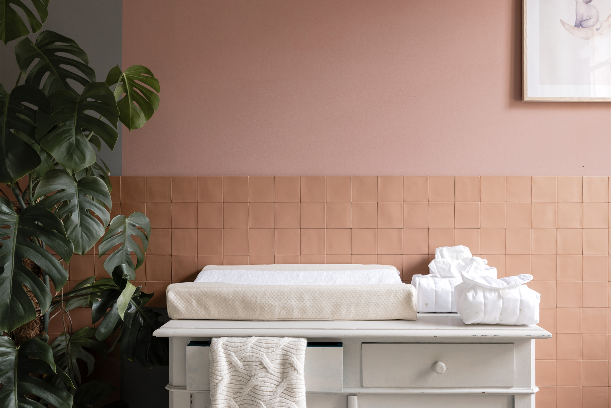 Laurel Wool Blend Crib blanket Light Sand