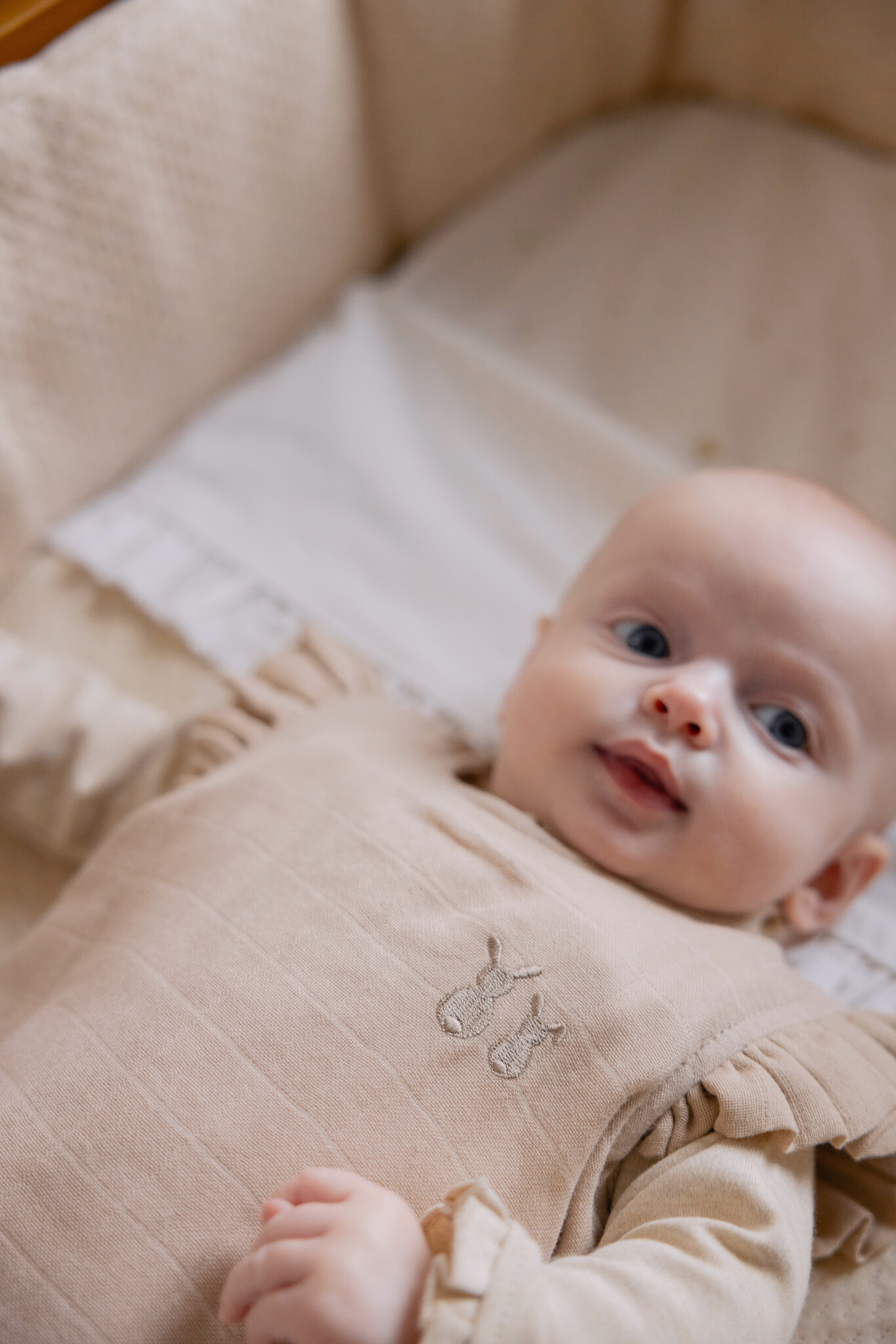 Tetra Babyslaapzak 65cm Zomer Ruffle Camel