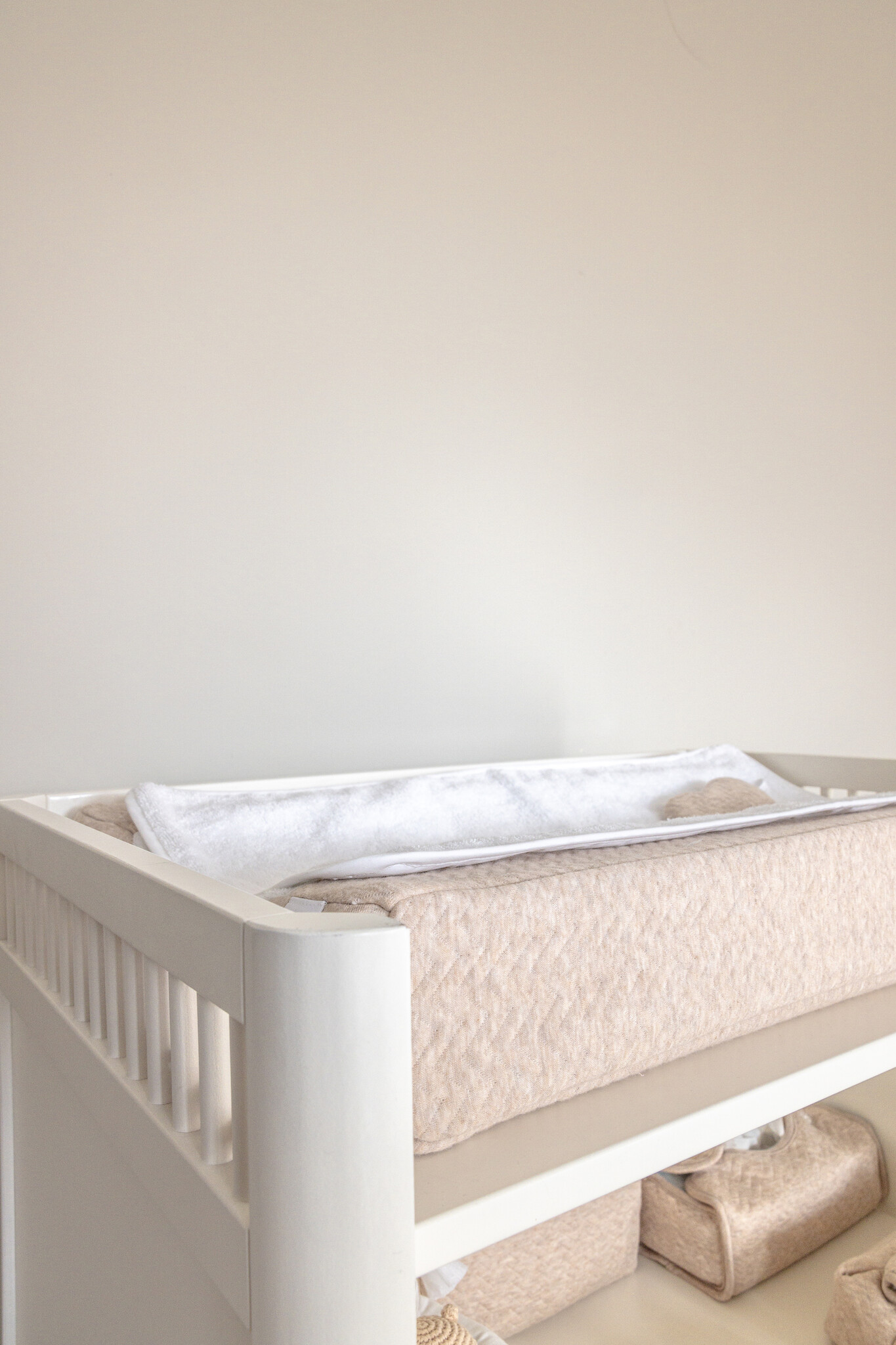 Extra matje voor op aankleedkussenhoes