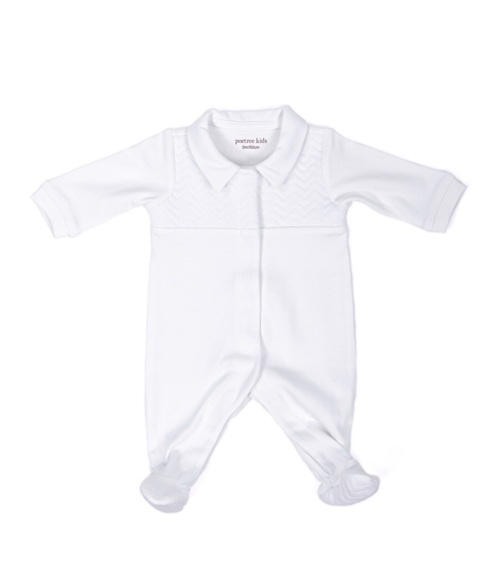 Ensemble-cadeau Chevron White avec bleu tendre