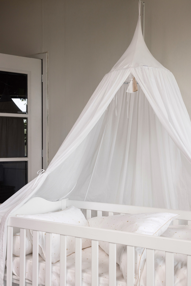 Canopy with Camel tassels for crib/cot or playpen