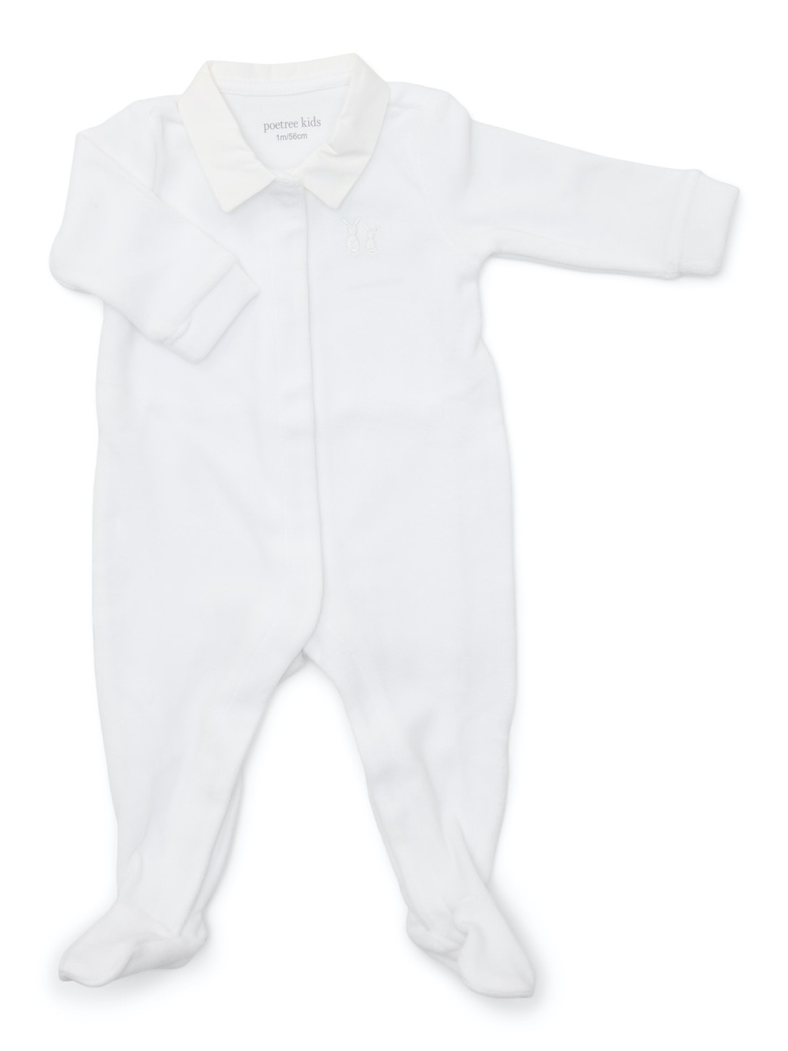 Babypakje Velours Wit